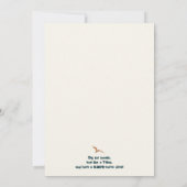 Jurassic Dino Ride 2 Geburtstagsparty Einladung (Rückseite)