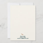 Jurassic Dino Ride Birthday Party Einladung (Rückseite)