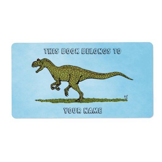 Jurassic Dinosaur Allosaurus Buchzeichen (Vorne)