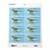 Jurassic Dinosaur Allosaurus Buchzeichen (Vorne)