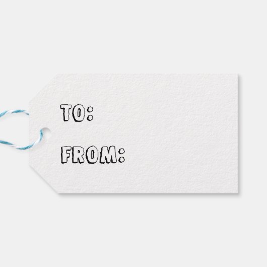 Jurassic Dinosaur Allosaurus Geschenkanhänger (Rückseite Horizontal)