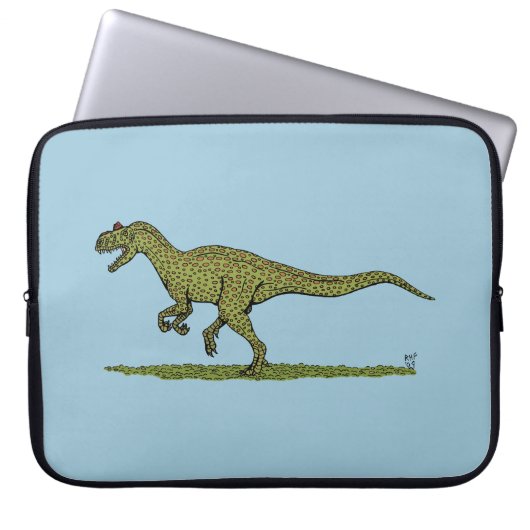Jurassic Dinosaur Allosaurus Laptopschutzhülle (Vorderseite)