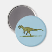Jurassic Dinosaur Allosaurus Magnet (Vorderseite/Rückseite)