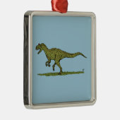 Jurassic Dinosaur Allosaurus Ornament Aus Metall (Rechts)