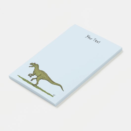 Jurassic Dinosaur Allosaurus Postit Notes Post-it Klebezettel (angewinkelt)