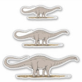 Jurassic Dinosaur Apatosaurus Aufkleber (Vorderseite)