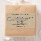 Jurassic Dinosaur Apatosaurus Buchzeichen (Insitu)