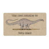 Jurassic Dinosaur Apatosaurus Buchzeichen (Vorne)