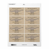 Jurassic Dinosaur Apatosaurus Buchzeichen (Vorne)