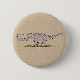 Jurassic Dinosaur Apatosaurus Button
