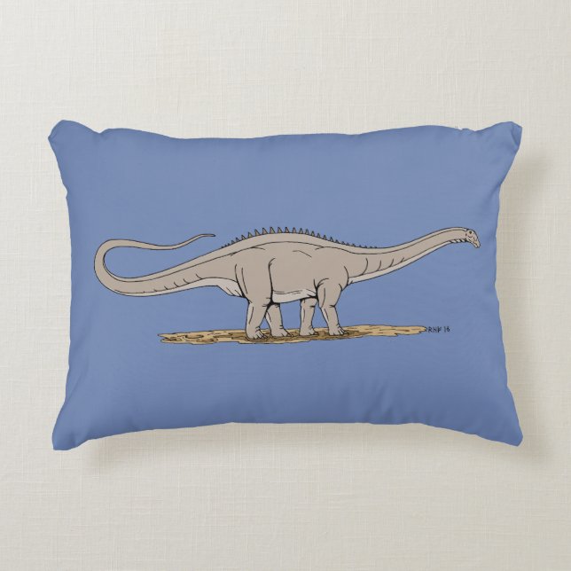 Jurassic Dinosaur Apatosaurus Dekokissen (Vorderseite)