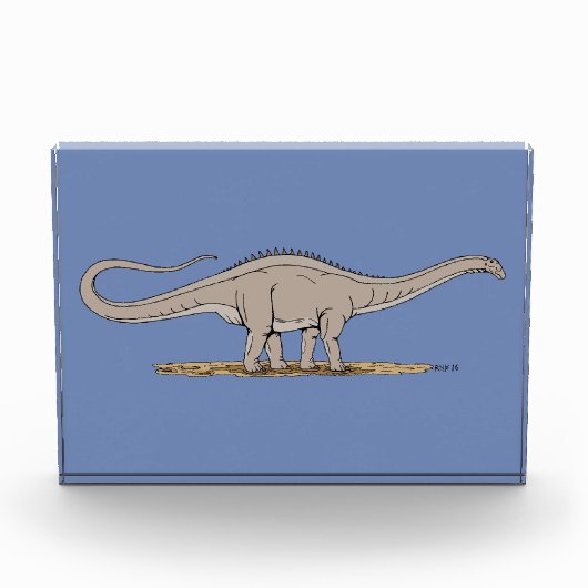 Jurassic Dinosaur Apatosaurus Fotoblock (Vorderseite)