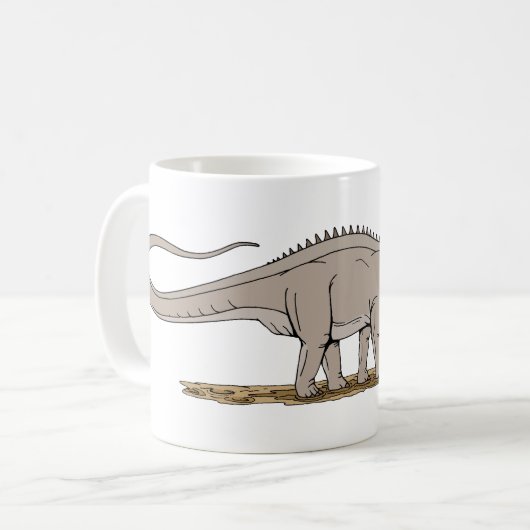 Jurassic Dinosaur Apatosaurus Kaffeetasse (Vorderseite Links)