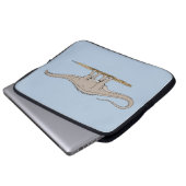 Jurassic Dinosaur Apatosaurus Laptopschutzhülle (Vorne Knopf)