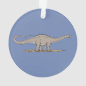 Jurassic Dinosaur Apatosaurus Ornament (Rückseite)