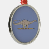 Jurassic Dinosaur Apatosaurus Ornament Aus Metall (Rechts)