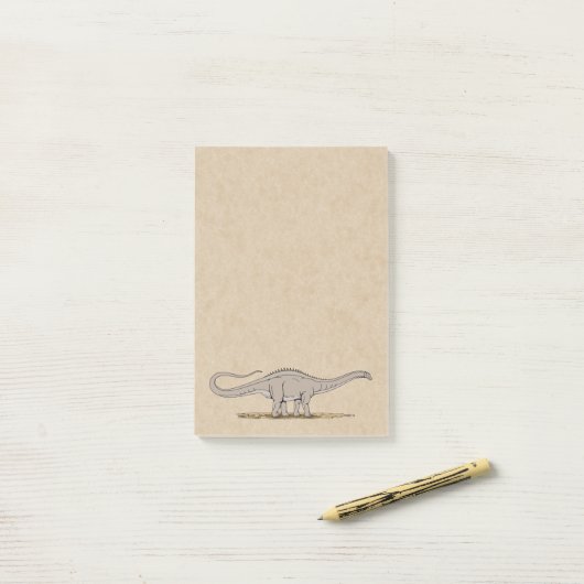 Jurassic Dinosaur Apatosaurus Post-it Notes Klebezettel (Auf Schreibtisch)