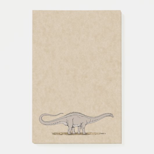 Jurassic Dinosaur Apatosaurus Post-it Notes Post-it Klebezettel (Vorderseite)