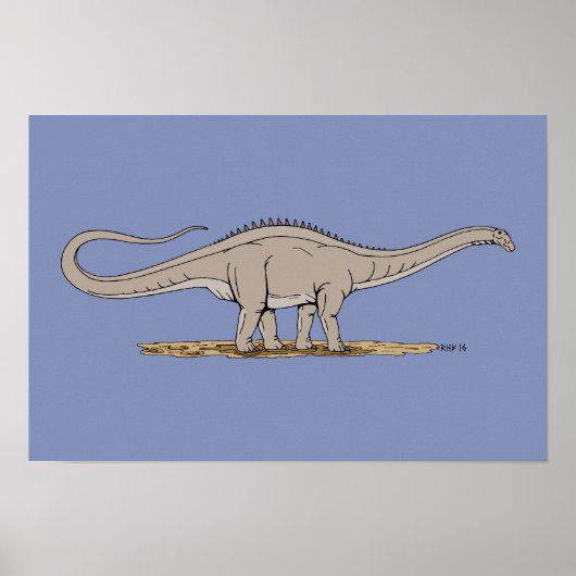 Jurassic Dinosaur Apatosaurus Poster (Vorne)