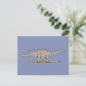 Jurassic Dinosaur Apatosaurus Postkarte (Stehend Vorderseite)