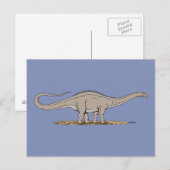 Jurassic Dinosaur Apatosaurus Postkarte (Vorne/Hinten)