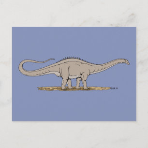 Jurassic Dinosaur Apatosaurus Postkarte