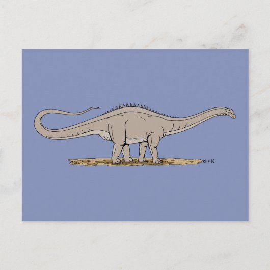 Jurassic Dinosaur Apatosaurus Postkarte (Vorderseite)