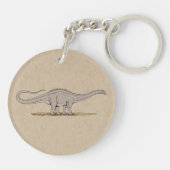 Jurassic Dinosaur Apatosaurus Schlüsselanhänger (Rückseite)