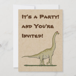 Jurassic Dinosaur Brachiosaurus Einladung