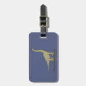 Jurassic Dinosaur Brachiosaurus Gepäckanhänger (Vorderseite vertikal)