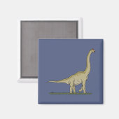 Jurassic Dinosaur Brachiosaurus Magnet (Vorderseite/Rückseite)