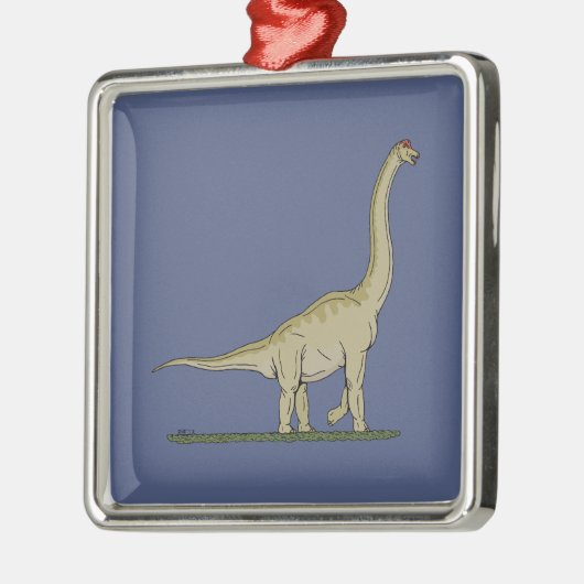 Jurassic Dinosaur Brachiosaurus Ornament Aus Metall (Links)