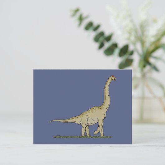 Jurassic Dinosaur Brachiosaurus Postkarte (Stehend Vorderseite)