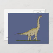 Jurassic Dinosaur Brachiosaurus Postkarte (Vorne/Hinten)