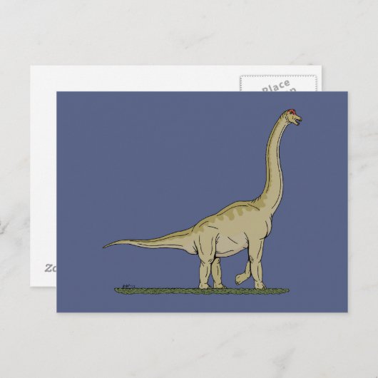 Jurassic Dinosaur Brachiosaurus Postkarte (Vorne/Hinten)