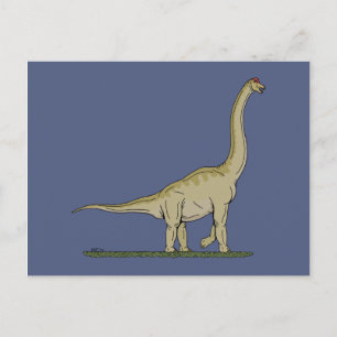 Jurassic Dinosaur Brachiosaurus Postkarte