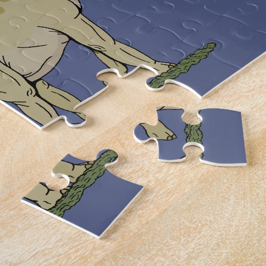 Jurassic Dinosaur Brachiosaurus Puzzle (Seite)