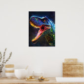Jurassic Dinosaur Poster - prähistorische T-Rex Ar (Küche)