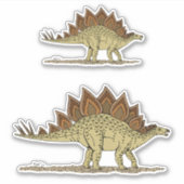Jurassic Dinosaur Stegosaurus Aufkleber (Vorderseite)