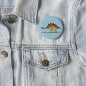 Jurassic Dinosaur Stegosaurus Button (Beispiel)