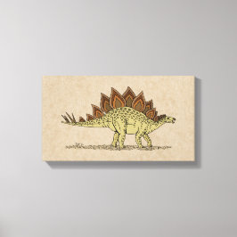 Jurassic Dinosaur Stegosaurus Canvas Print Leinwanddruck