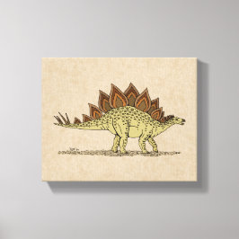 Jurassic Dinosaur Stegosaurus Canvas Print Leinwanddruck