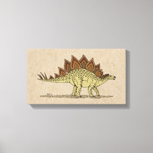 Jurassic Dinosaur Stegosaurus Canvas Print Leinwanddruck (Vorderseite)