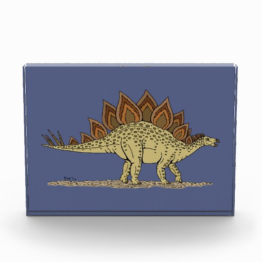 Jurassic Dinosaur Stegosaurus Fotoblock (Vorderseite)