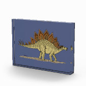 Jurassic Dinosaur Stegosaurus Fotoblock (Rechts)