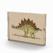 Jurassic Dinosaur Stegosaurus Fotoblock (Rechts)