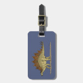 Jurassic Dinosaur Stegosaurus Gepäckanhänger (Vorderseite vertikal)