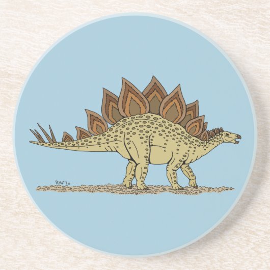 Jurassic Dinosaur Stegosaurus Getränkeuntersetzer (Vorne)