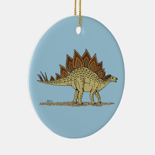 Jurassic Dinosaur Stegosaurus Keramikornament (Rechts)