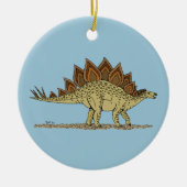 Jurassic Dinosaur Stegosaurus Keramikornament (Vorne)